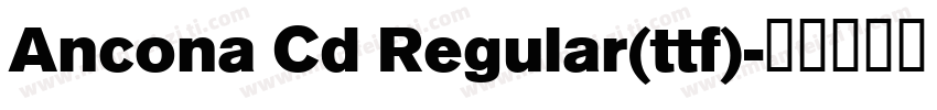 Ancona Cd Regular(ttf)字体转换